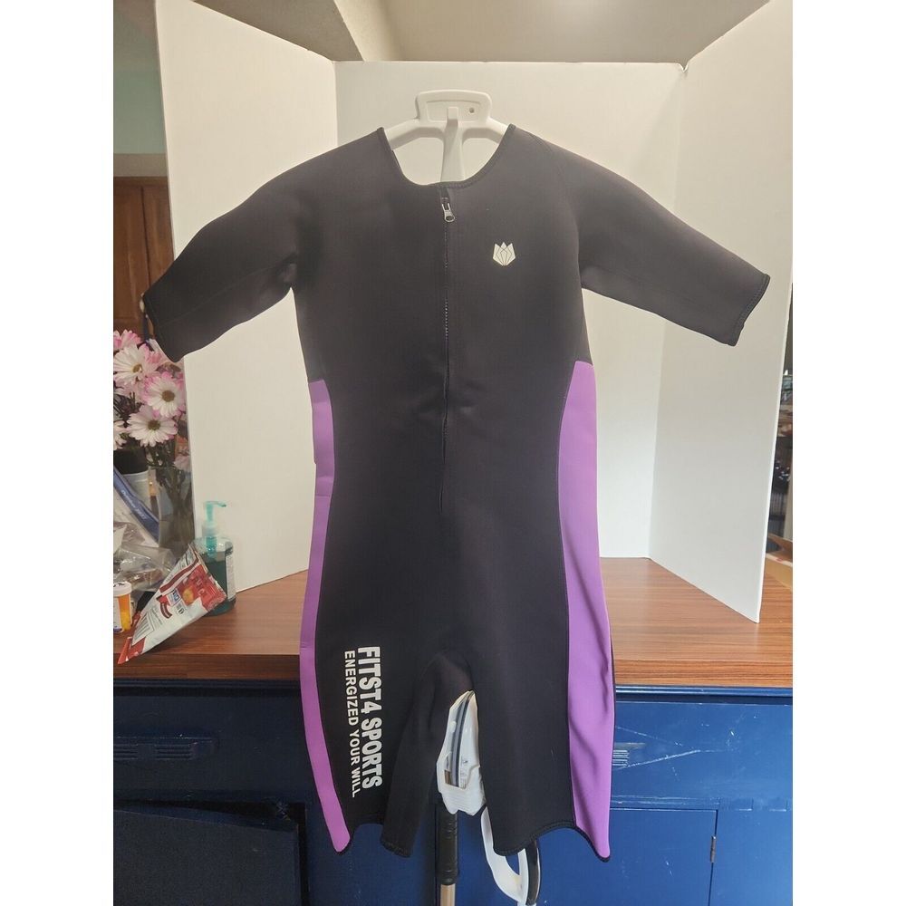 Black and Purple Women's Bodysuit by